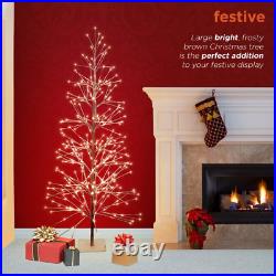 5.92-Ft Pre-Lit Brown Artificial Christmas Tree with White LED Lights 5.92-Ft Pre-Lit Brown Artificial Christmas Tree with White LED Lights