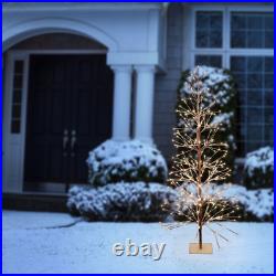 5.92-Ft Pre-Lit Brown Artificial Christmas Tree with White LED Lights 5.92-Ft Pre-Lit Brown Artificial Christmas Tree with White LED Lights