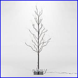 5' Brown PVC-Wrapped Lighted Tree