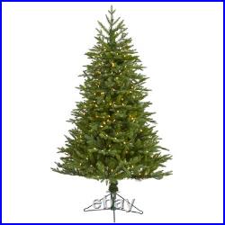 5' Cambridge Fir Artificial Christmas Tree, Clear Warm LED, Bendable Branch