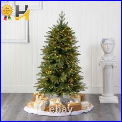 5 Ft Vancouver Fir Natural Look Artificial Christmas Tree & 350 Clear LED Lights