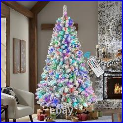 5ft Christmas Tree Prelit Artificial with Remote RGB Lights&Branch Tips for Xmas 5ft Christmas Tree Prelit Artificial with Remote RGB Lights&Branch Tips for Xmas
