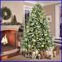 5ft Prelit Blue Spruce Christmas Tree PE/PVC Artificial Xmas Tree with 300 Light