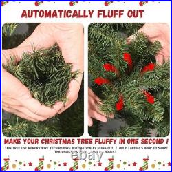 5ft Prelit Blue Spruce Christmas Tree PE/PVC Artificial Xmas Tree with 300 Light
