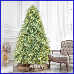 5ft Prelit Blue Spruce Christmas Tree PE/PVC Artificial Xmas Tree with 300 Light