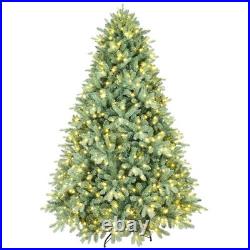 5ft Prelit Blue Spruce Christmas Tree PE/PVC Artificial Xmas Tree with 300 Light