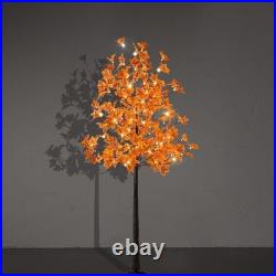 6FT 120LED Artificial Lighted Maple Tree Warm White Fall Decorations Indoor O