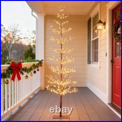 6FT 325L Lighted Starlit Tree, Warm White, for Home, Festival, Party, and Chr