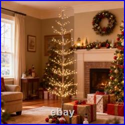 6FT 325L Lighted Starlit Tree, Warm White, for Home, Festival, Party, and Chr