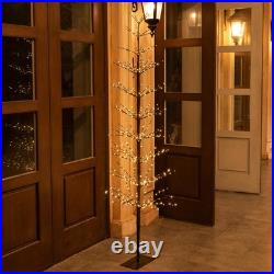 6FT 325L Lighted Starlit Tree, Warm White, for Home, Festival, Party, and Chr