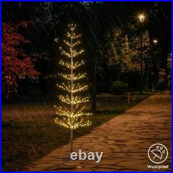 6FT 325L Lighted Starlit Tree, Warm White, for Home, Festival, Party, and Chr