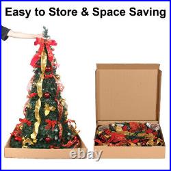 6FT Christmas Tree with 200 LED Lights Quick Pop-up Christmas Tree with Remote 6FT Christmas Tree with 200 LED Lights Quick Pop-up Christmas Tree with Remote