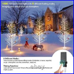 6FT Enchanting Birch Tree with 1300 LED Lights, Twinkle Light White Christmas
