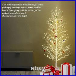 6FT Enchanting Birch Tree with 1300 LED Lights, Twinkle Light White Christmas
