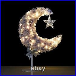 6FT LED Lighted Christmas Tree Xmas Moon Eid Tree Design Decor Islam Garden