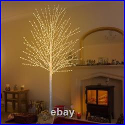 6FT Lighted Birch Tree, Birch Tree with 880 LED Lights, 8 Twinkling Modes and Ti