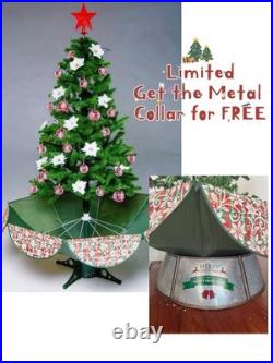 6FT Musical Snowing Christmas Tree withLED Lights Indoor Holiday Decorations