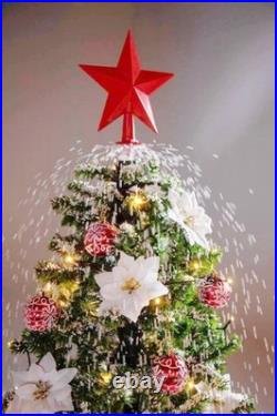 6FT Musical Snowing Christmas Tree withLED Lights Indoor Holiday Decorations