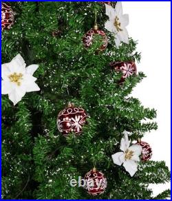 6FT Musical Snowing Christmas Tree withLED Lights Indoor Holiday Decorations