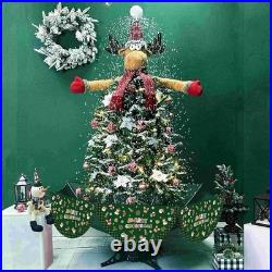 6FT Musical Snowing Christmas Tree withLED Lights Indoor Holiday Decorations-Deer 6FT Musical Snowing Christmas Tree withLED Lights Indoor Holiday Decorations-Deer