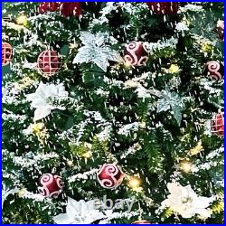 6FT Musical Snowing Christmas Tree withLED Lights Indoor Holiday Decorations-Deer