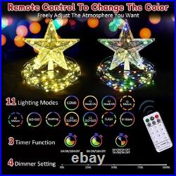 6FT Pop Up Christmas Tree With Lights, Prelit Collapsible, Ribbon, Bows, Xmas Tree
