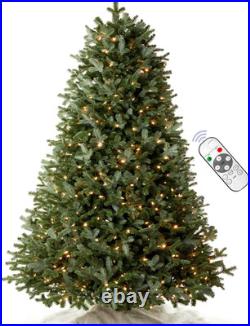 6FT Pre-Lit Artificial Fir Christmas Tree with Remote & Dual Color LED Lights