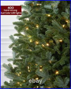 6FT Pre-Lit Artificial Fir Christmas Tree with Remote & Dual Color LED Lights