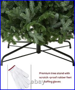 6FT Pre-Lit Artificial Fir Christmas Tree with Remote & Dual Color LED Lights