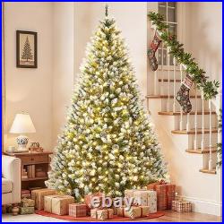 6FT Pre-Lit Christmas Tree with Pine Cones, 250 LEDs & Stand Holiday Decor