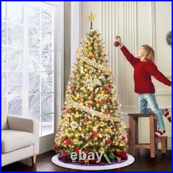 6FT Pre-Lit Christmas Tree with Pine Cones, 250 LEDs & Stand Holiday Decor