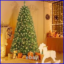 6FT Prelit Artificial Christmas Tree with 250 Lights & 785 Branch Tips for Xmas 6FT Prelit Artificial Christmas Tree with 250 Lights & 785 Branch Tips for Xmas