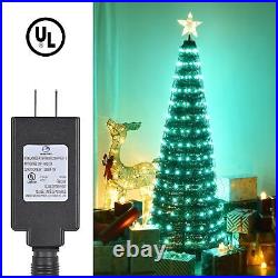 6Ft 282LED Light Smart Christmas Tree Xmas Decoration with Remote & App