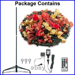 6Ft/6.5Ft Pre-lit Pull Up Christmas Tree with Remote & 200 LED Lights Xmas Trees