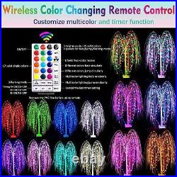 6Ft LED Lighted Tree Weeping Willow Tree Outdoor, Color Changing Light Up Wil 6Ft LED Lighted Tree Weeping Willow Tree Outdoor, Color Changing Light Up Wil