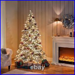 6Ft Pre-Lit Artificial Christmas Tree with 400 Warm White LED Lights & 940 PVC T 6Ft Pre-Lit Artificial Christmas Tree with 400 Warm White LED Lights & 940 PVC T