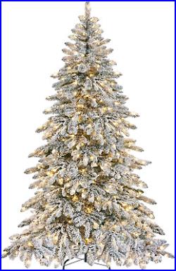 6Ft Pre-Lit Artificial Christmas Tree with 400 Warm White LED Lights & 940 PVC T 6Ft Pre-Lit Artificial Christmas Tree with 400 Warm White LED Lights & 940 PVC T
