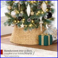 6Ft Pre-Lit Slim Christmas Tree with Multicolor LED Lights and Foldable Stand
