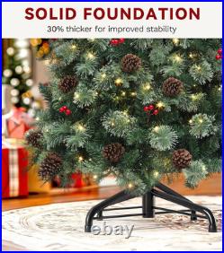 6Ft Prelit Carol Pine Christmas Tree with 300 LED Lights & Remote Control
