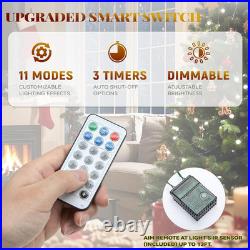 6Ft Prelit Scotch Pine Christmas Tree with Remote, Frosted & Color-Changing Ligh