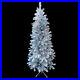 6_5_FT_PRE_LIT_SILVER_TINSEL_aluminum_CHRISTMAS_TREE_200_LIGHTS_METAL_STAND_01_azz