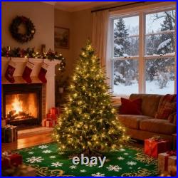 6.5 FT Pre-Lit Artificial Spruce Realistic Christmas Tree with 300 LED Lights