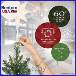 6.5 Ft Pre-Lit Kingswood Fir Slim Artificial Christmas Tree, 250 Clear Lights, 7