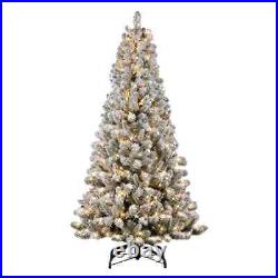 6.5' Lighted Faux Pine Christmas Tree