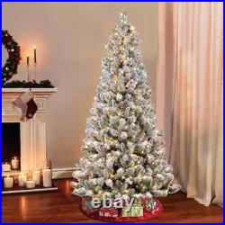 6.5' Lighted Faux Pine Christmas Tree
