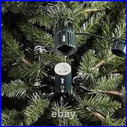 6.5 ft Pre-Lit Colorado Spruce Quick Set Artificial Christmas Tree, Warm Lights