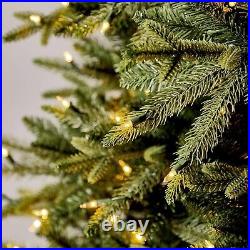 6.5 ft Pre-Lit Colorado Spruce Quick Set Artificial Christmas Tree, Warm Lights