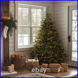 6.5 ft. Pre-Lit Fraser Grande Tree with Dual Color LED Lights, Plug-In
