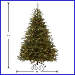 6.5 ft. Pre-Lit Fraser Grande Tree with Dual Color LED Lights, Plug-In