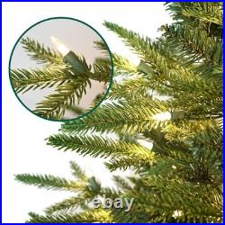 6.5 ft Prelit Artificial Realistic Christmas Tree &2356 PE/PVC Tips 450 Lights